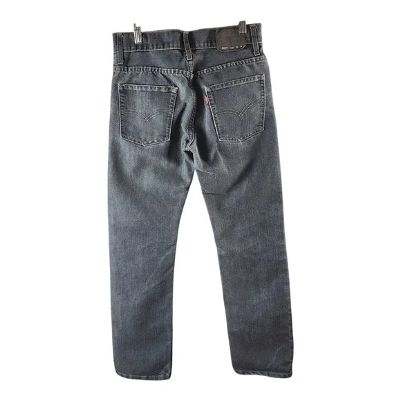 Levis 511 Slim Denim Jeans Dark-Wash Boy Size 16 Men's W28/L28 - Picture 3 of 6